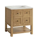 Breckenridge 30" Single Vanity, Light Natural Oak w/ 3 CM Lime Delight Top