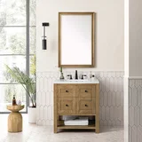 Breckenridge 30" Single Vanity, Light Natural Oak w/ 3 CM Lime Delight Top