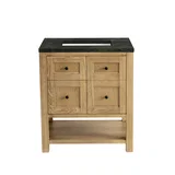 Breckenridge 30" Single Vanity, Light Natural Oak, w/ 3 CM Phantome Eclos Top