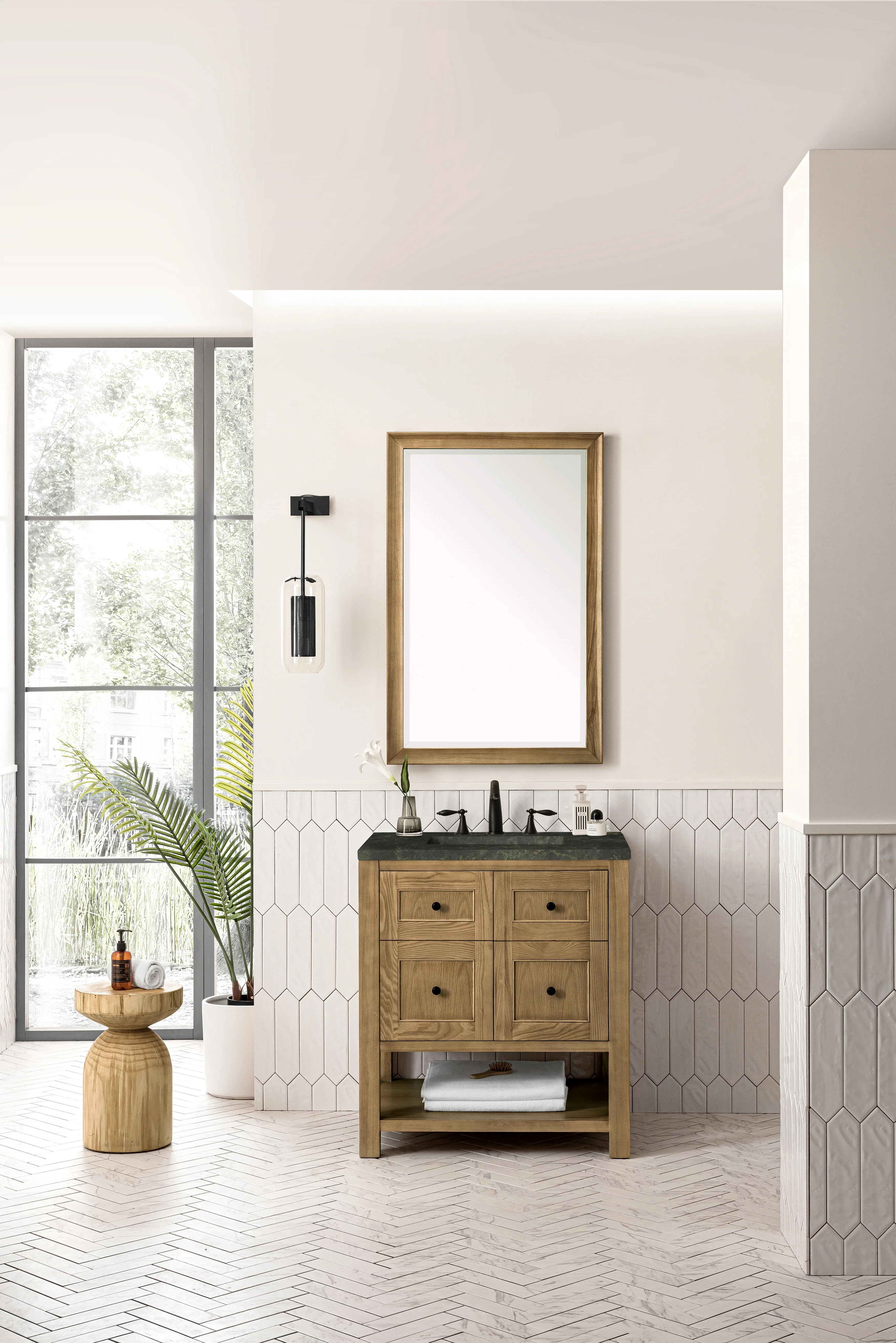 Breckenridge 30" Single Vanity, Light Natural Oak, w/ 3 CM Phantome Eclos Top