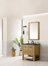 Breckenridge 30" Single Vanity, Light Natural Oak, w/ 3 CM Phantome Eclos Top