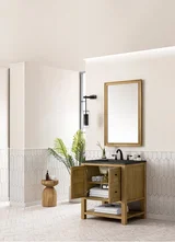 Breckenridge 30" Single Vanity, Light Natural Oak, w/ 3 CM Phantome Eclos Top