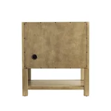 Breckenridge 30" Single Vanity, Light Natural Oak, w/ 3 CM Siberian Silestone Top