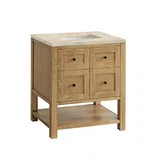 Breckenridge 30" Single Vanity, Light Natural Oak, w/ 3 CM Tajnar Eclos Top