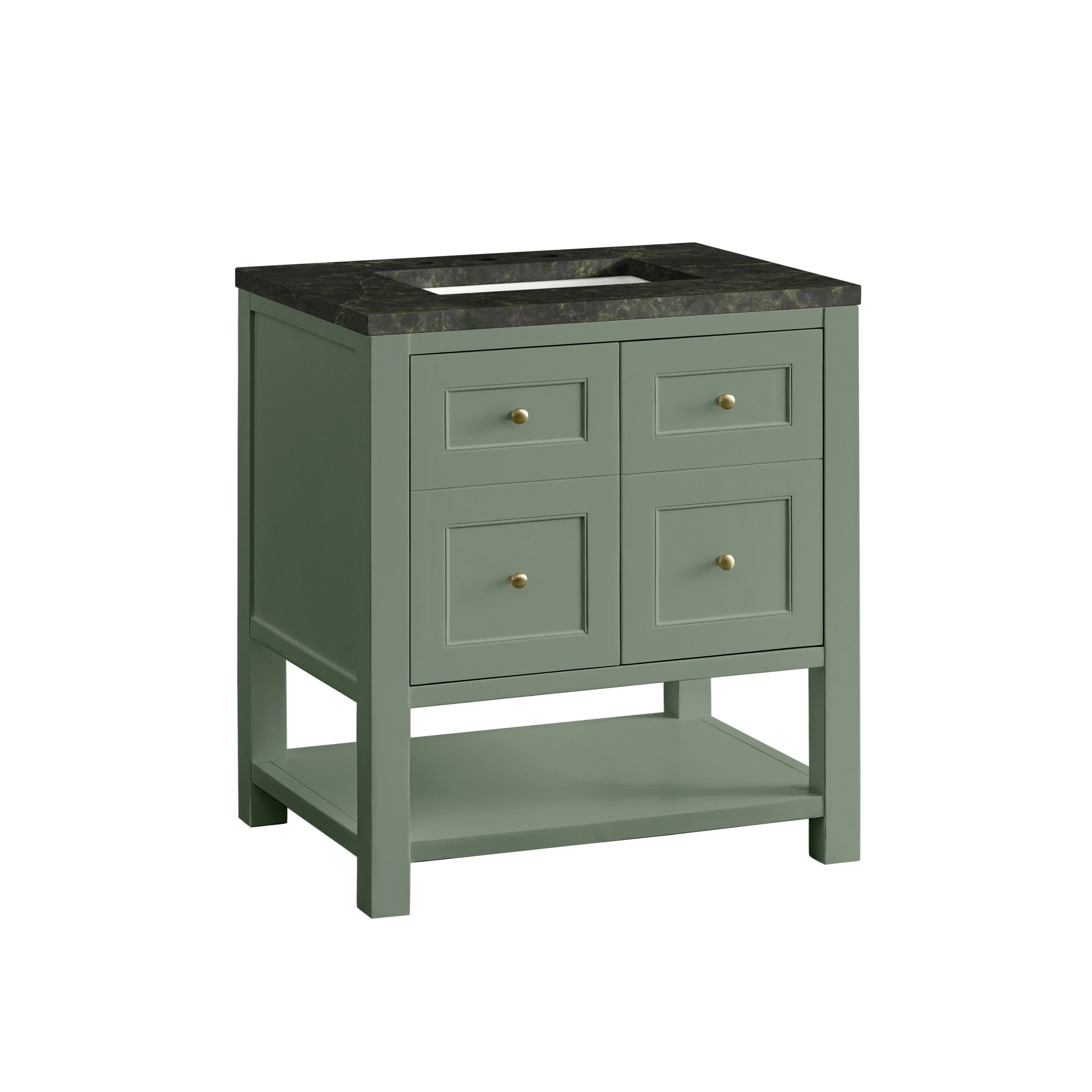 Breckenridge 30" Single Vanity, Smokey Celadon, w/ 3 CM Phantome Eclos Top