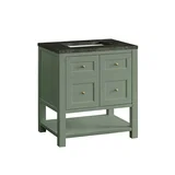 Breckenridge 30" Single Vanity, Smokey Celadon, w/ 3 CM Phantome Eclos Top