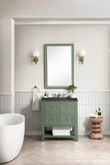 Breckenridge 30" Single Vanity, Smokey Celadon, w/ 3 CM Phantome Eclos Top