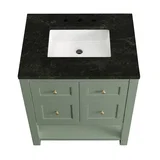 Breckenridge 30" Single Vanity, Smokey Celadon, w/ 3 CM Phantome Eclos Top