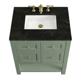 Breckenridge 30" Single Vanity, Smokey Celadon, w/ 3 CM Phantome Eclos Top