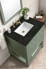 Breckenridge 30" Single Vanity, Smokey Celadon, w/ 3 CM Phantome Eclos Top