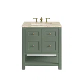 Breckenridge 30" Single Vanity, Smokey Celadon, w/ 3 CM Tajnar Eclos Top