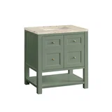 Breckenridge 30" Single Vanity, Smokey Celadon, w/ 3 CM Tajnar Eclos Top