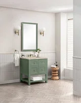 Breckenridge 30" Single Vanity, Smokey Celadon, w/ 3 CM Tajnar Eclos Top