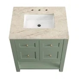 Breckenridge 30" Single Vanity, Smokey Celadon, w/ 3 CM Tajnar Eclos Top