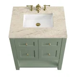 Breckenridge 30" Single Vanity, Smokey Celadon, w/ 3 CM Tajnar Eclos Top