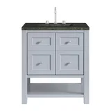 Breckenridge 30" Single Vanity, Serenity Blue, w/ 3 CM Phantome Eclos Top