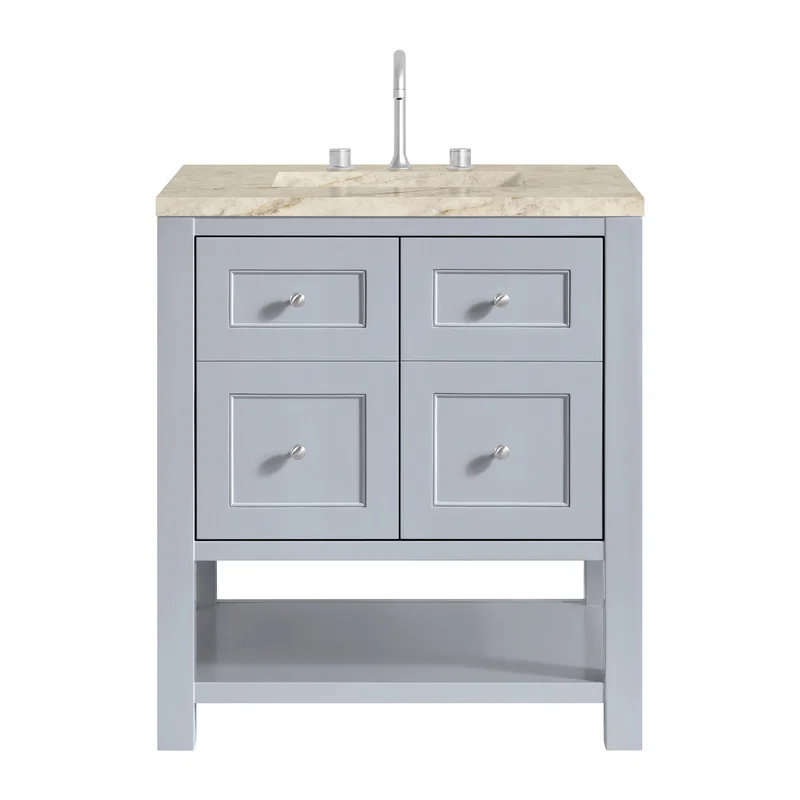 Breckenridge 30" Single Vanity, Serenity Blue, w/ 3 CM Tajnar Eclos Top