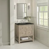 Breckenridge 30" Single Vanity, Whitewashed Oak, w/ 3 CM Phantome Eclos Top