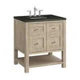 Breckenridge 30" Single Vanity, Whitewashed Oak, w/ 3 CM Phantome Eclos Top