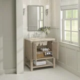 Breckenridge 30" Single Vanity, Whitewashed Oak, w/ 3 CM Tajnar Eclos Top