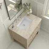 Breckenridge 30" Single Vanity, Whitewashed Oak, w/ 3 CM Tajnar Eclos Top