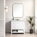 Breckenridge 36" Single Vanity, Bright White w/ 3 CM Lime Delight Top