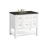 Breckenridge 36" Single Vanity, Bright White, w/ 3 CM Phantome Eclos Top