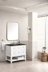 Breckenridge 36" Single Vanity, Bright White, w/ 3 CM Phantome Eclos Top