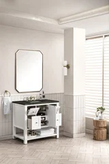 Breckenridge 36" Single Vanity, Bright White, w/ 3 CM Phantome Eclos Top