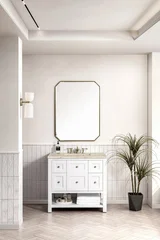 Breckenridge 36" Single Vanity, Bright White, w/ 3 CM Tajnar Eclos Top