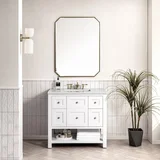 Breckenridge 36" Single Vanity Cabinet, Bright White