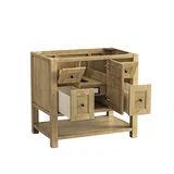 Breckenridge 36" Single Vanity, Light Natural Oak w/ 3 CM Parisien Bleu Top