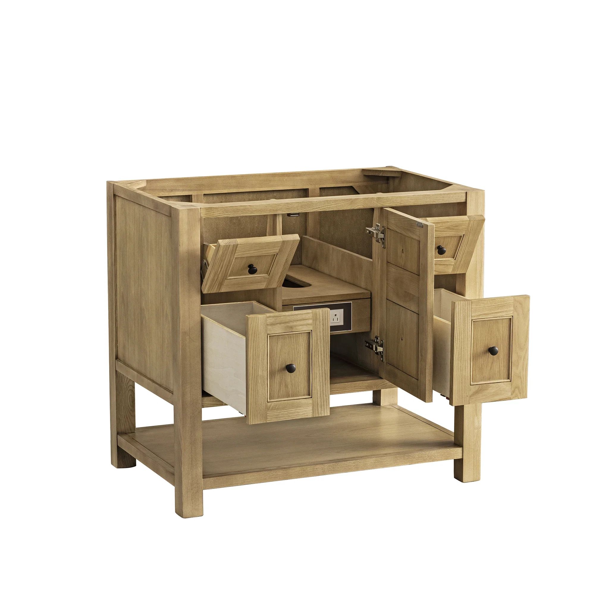 Breckenridge 36" Single Vanity, Light Natural Oak, w/ 3 CM Phantome Eclos Top