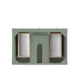 Breckenridge 36" Single Vanity, Smokey Celadon w/ Single Hole 3 CM White Zeus Top & Backsplash
