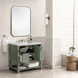 Breckenridge 36" Single Vanity, Smokey Celadon w/ 3 CM Ethereal Noctis Top