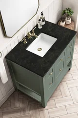 Breckenridge 36" Single Vanity, Smokey Celadon, w/ 3 CM Phantome Eclos Top