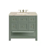 Breckenridge 36" Single Vanity, Smokey Celadon, w/ 3 CM Tajnar Eclos Top