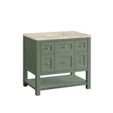 Breckenridge 36" Single Vanity, Smokey Celadon, w/ 3 CM Tajnar Eclos Top