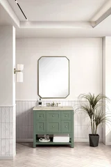 Breckenridge 36" Single Vanity, Smokey Celadon, w/ 3 CM Tajnar Eclos Top