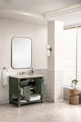 Breckenridge 36" Single Vanity, Smokey Celadon, w/ 3 CM Tajnar Eclos Top