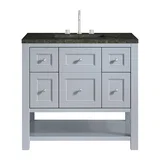 Breckenridge 36" Single Vanity, Serenity Blue, w/ 3 CM Phantome Eclos Top
