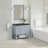 Breckenridge 36" Single Vanity, Serenity Blue, w/ 3 CM Phantome Eclos Top