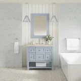 Breckenridge 36" Single Vanity, Serenity Blue, w/ 3 CM Tajnar Eclos Top