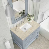 Breckenridge 36" Single Vanity, Serenity Blue, w/ 3 CM Tajnar Eclos Top