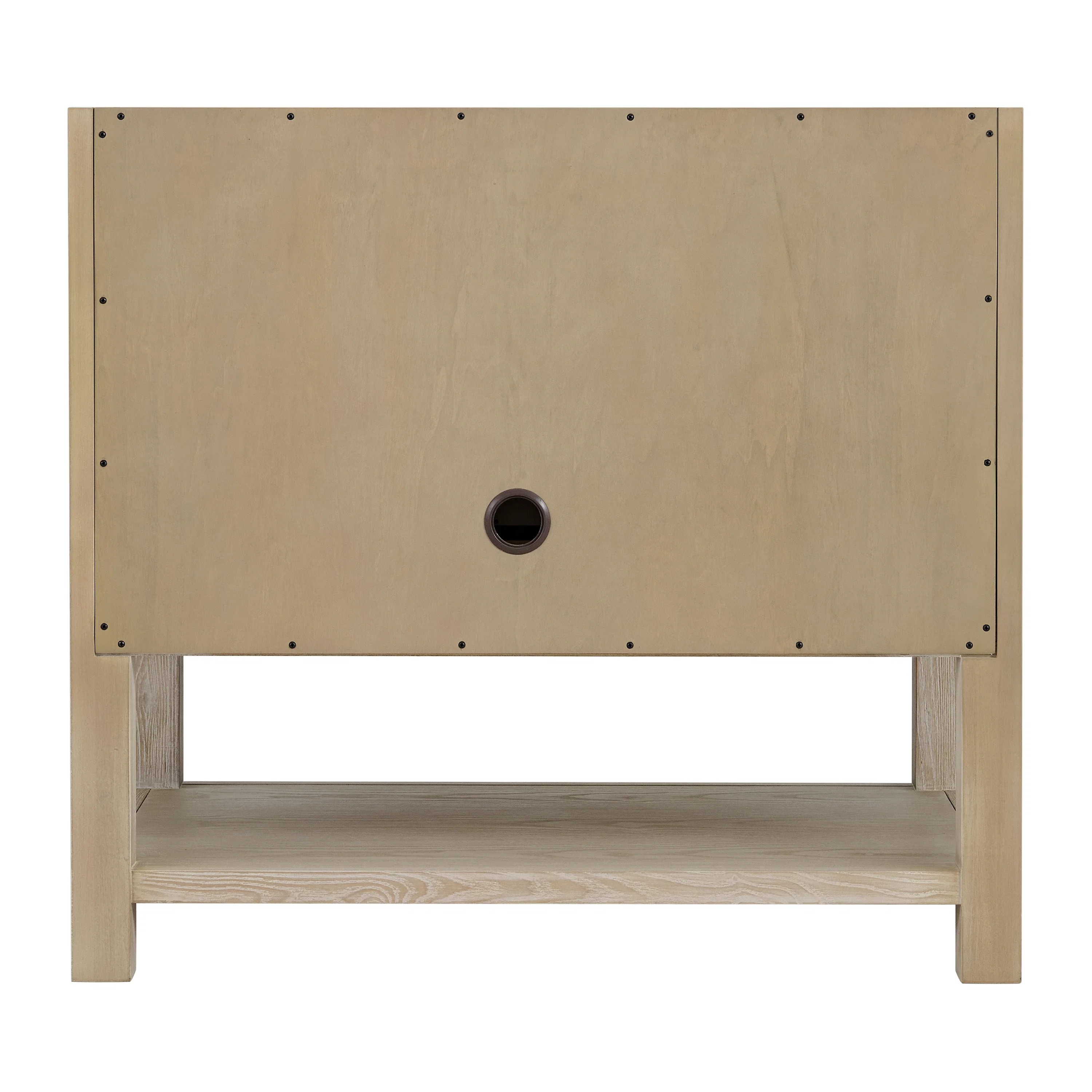 Breckenridge 36" Single Vanity, Whitewashed Oak w/ 3 CM Charcoal Soapstone Silestone Top