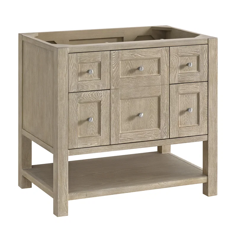 Breckenridge 36" Single Vanity, Whitewashed Oak