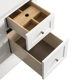 Breckenridge 48" Single Vanity, Bright White w/ 3 CM Ethereal Noctis Top
