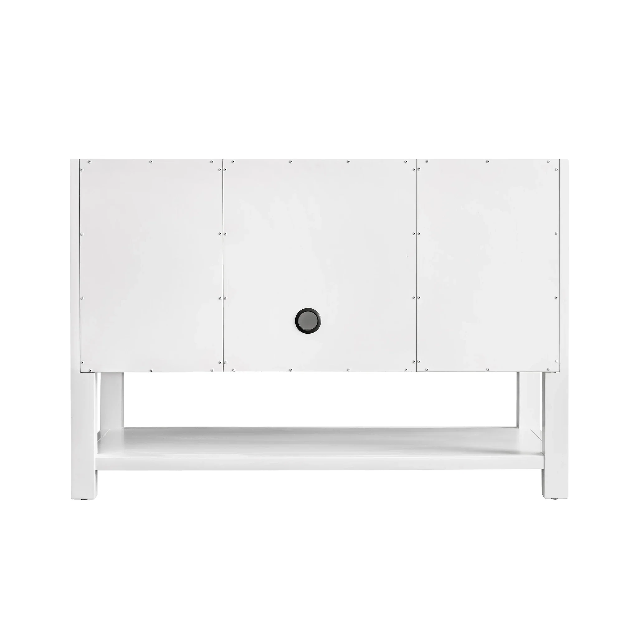 Breckenridge 48" Single Vanity, Bright White w/ 3 CM Ethereal Noctis Top