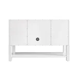 Breckenridge 48" Single Vanity, Bright White w/ 3 CM Ethereal Noctis Top