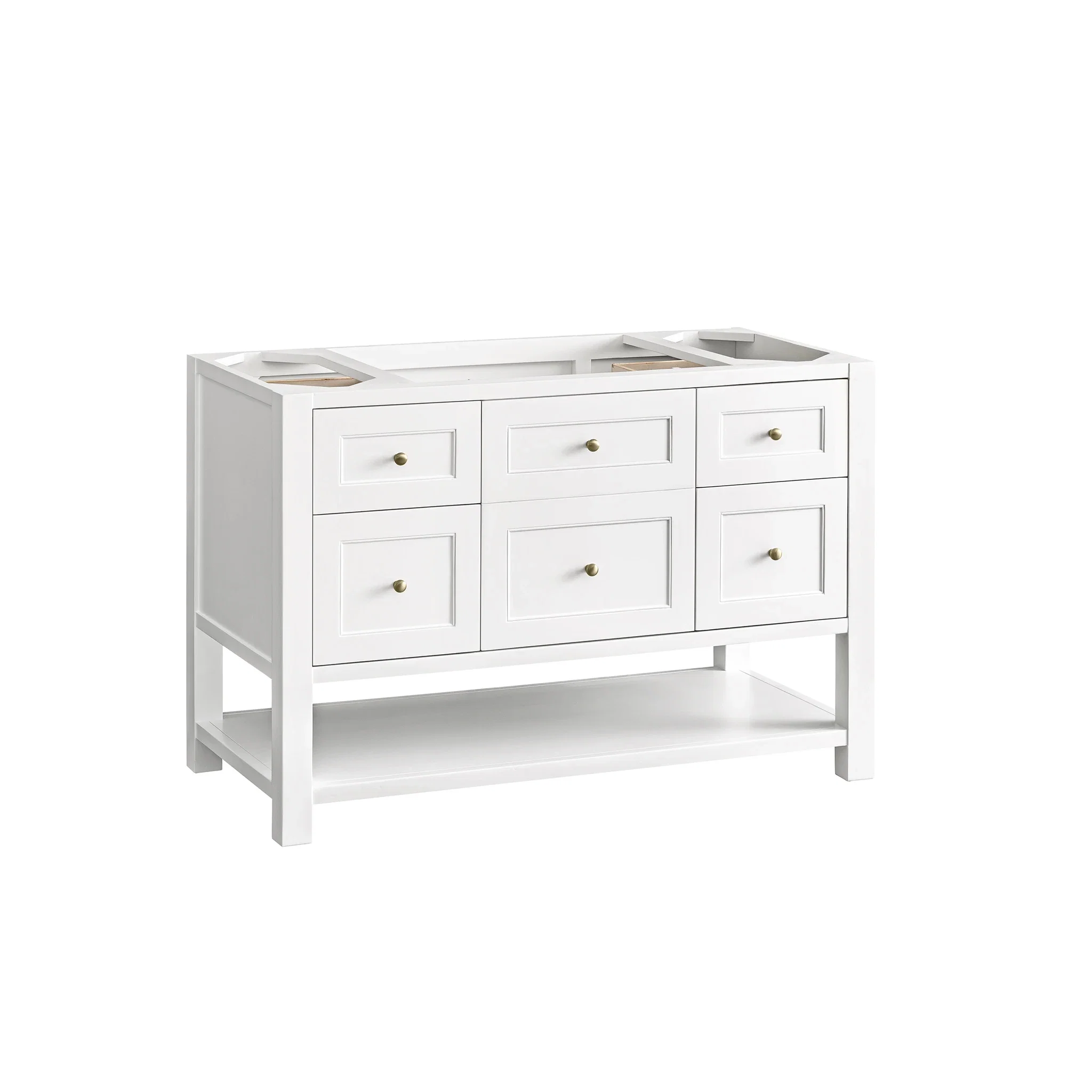 Breckenridge 48" Single Vanity, Bright White w/ 3 CM Lime Delight Top